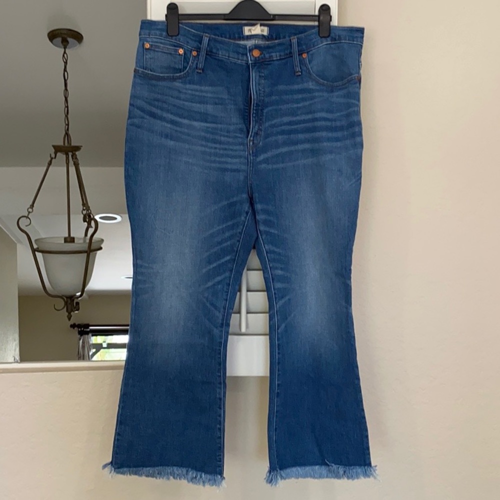 Madewell Cali Demi-Boot NEVER WORN Frayed Hem 34